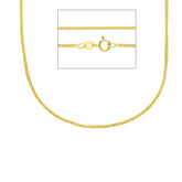 Damen Halskette aus 18 Karat Gelbgold, ca. 2.60 Gramm